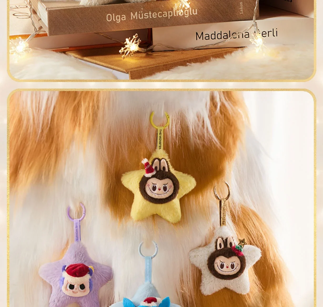 Genuine Pop Mart The Monsters Labubu Classic Series Sparkly Plush Pendant Blind Box - Image 14