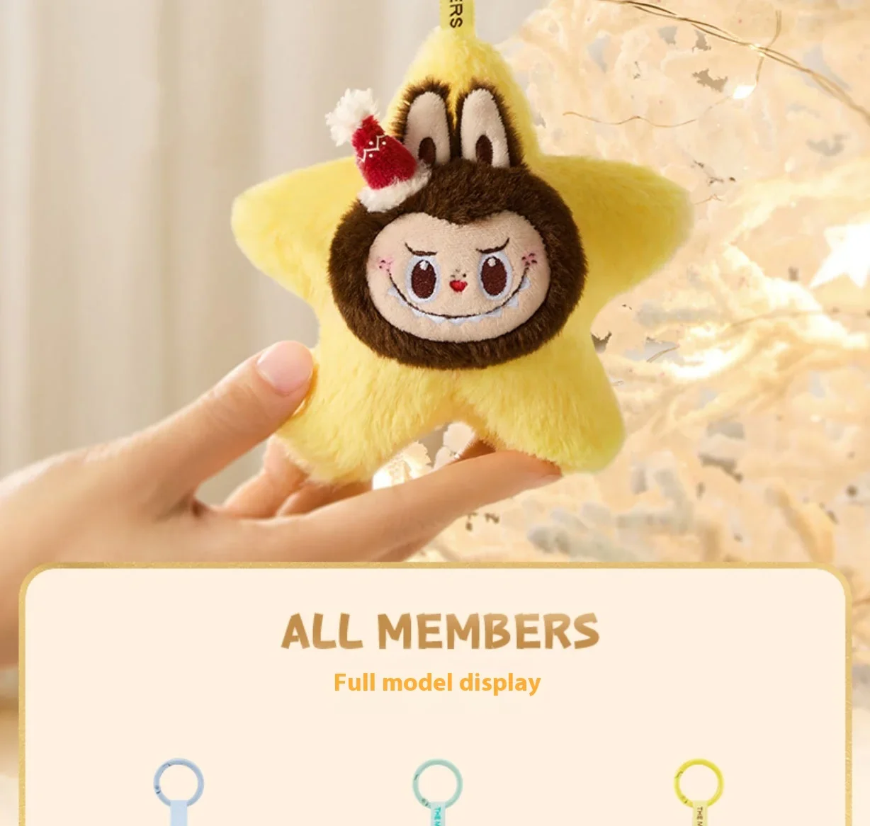 Genuine Pop Mart The Monsters Labubu Classic Series Sparkly Plush Pendant Blind Box - Image 8