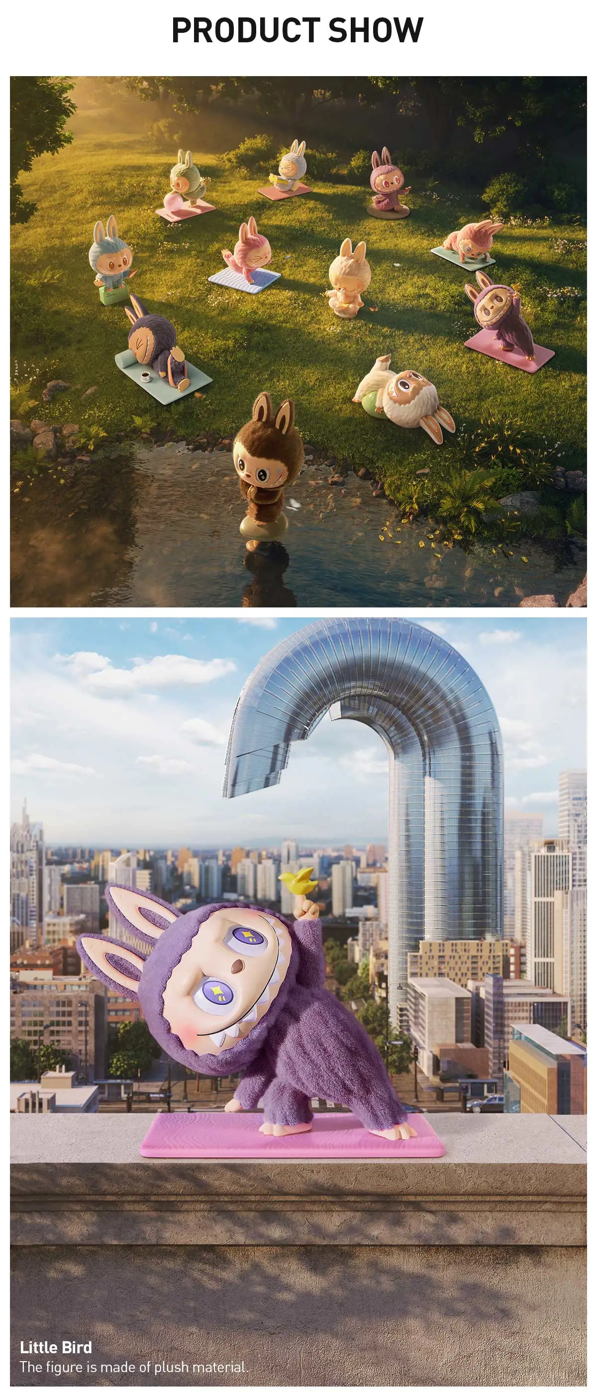 Genuine Pop Mart Labubu The Monsters Lazy Yoga Series Figures - Image 31