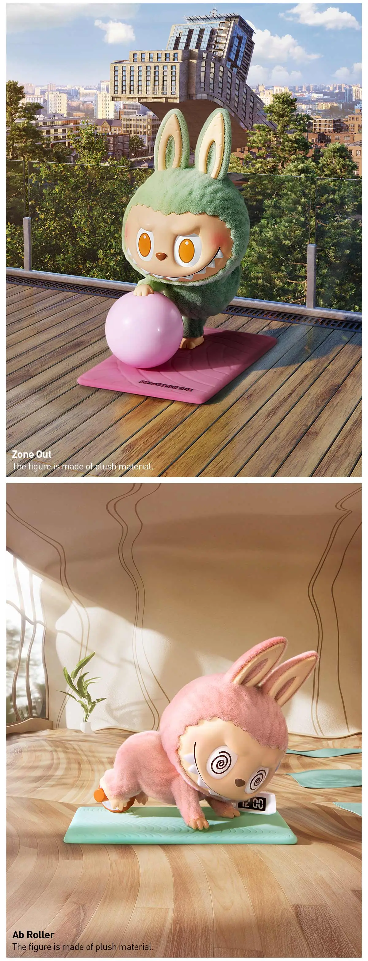 Genuine Pop Mart Labubu The Monsters Lazy Yoga Series Figures - Image 32