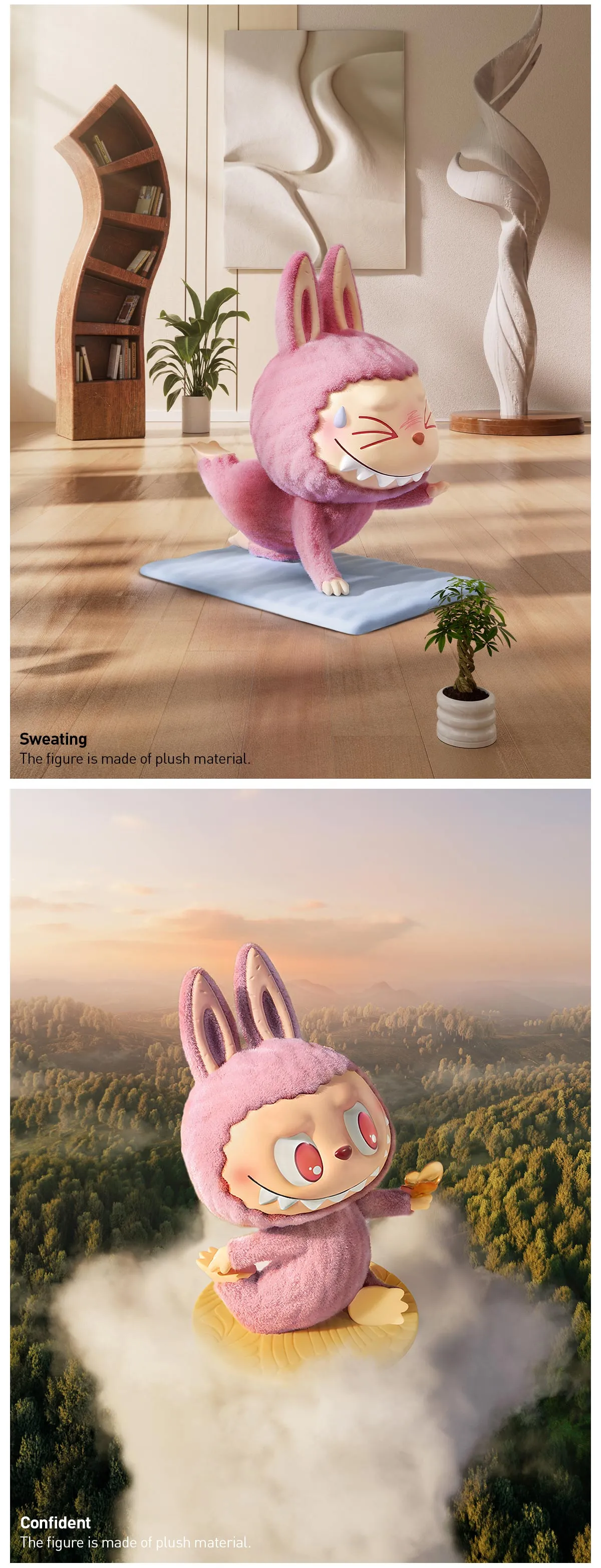 Genuine Pop Mart Labubu The Monsters Lazy Yoga Series Figures - Image 33