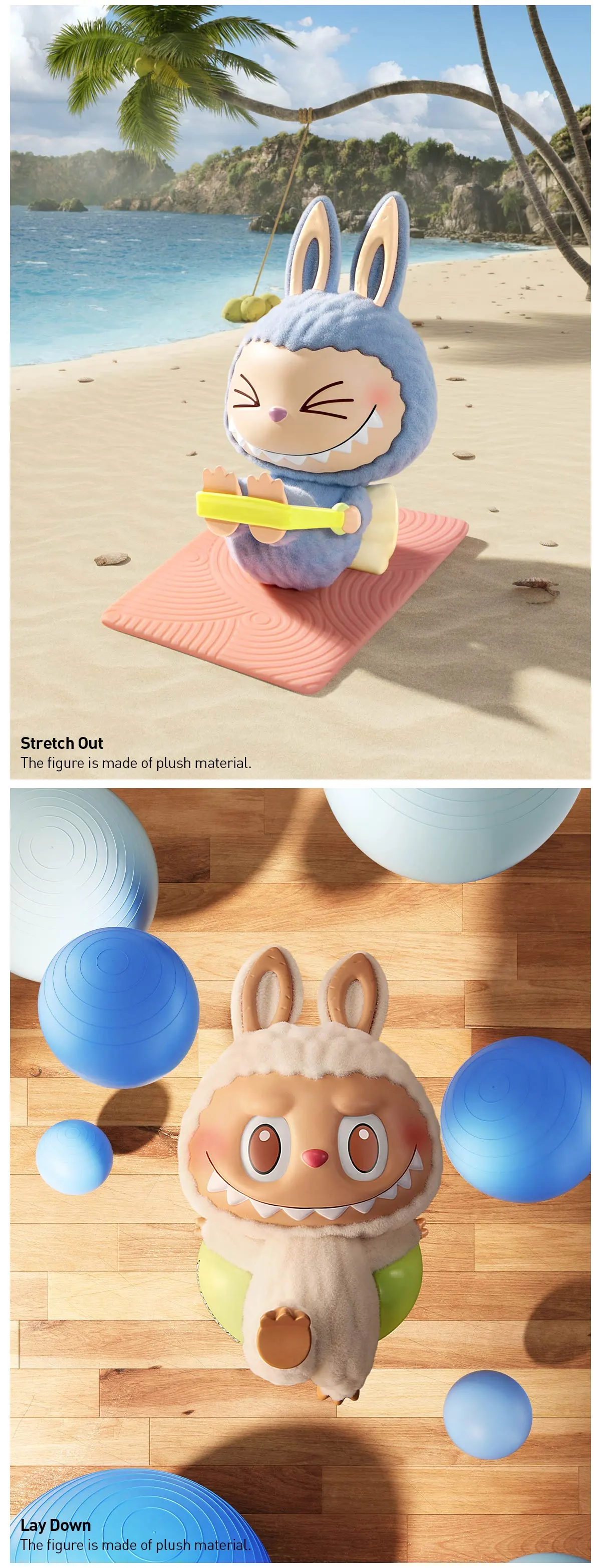 Genuine Pop Mart Labubu The Monsters Lazy Yoga Series Figures - Image 34